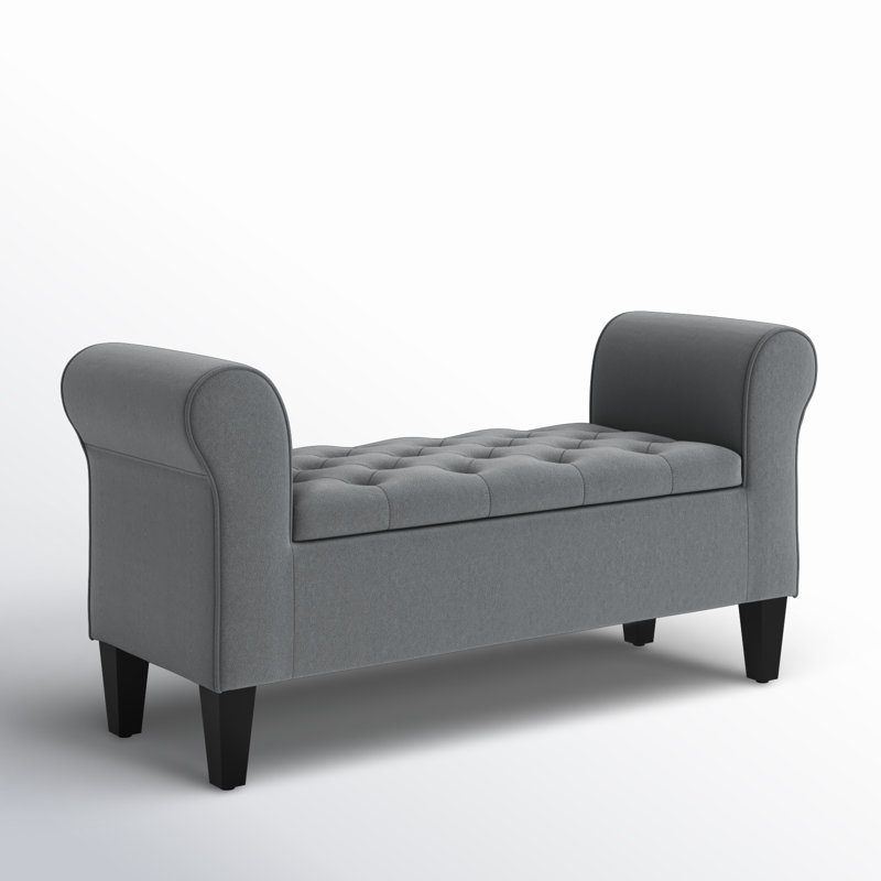 Andover Mills™ Karle Upholstered Flip Top Storage Bench &amp; Reviews | Wayfair